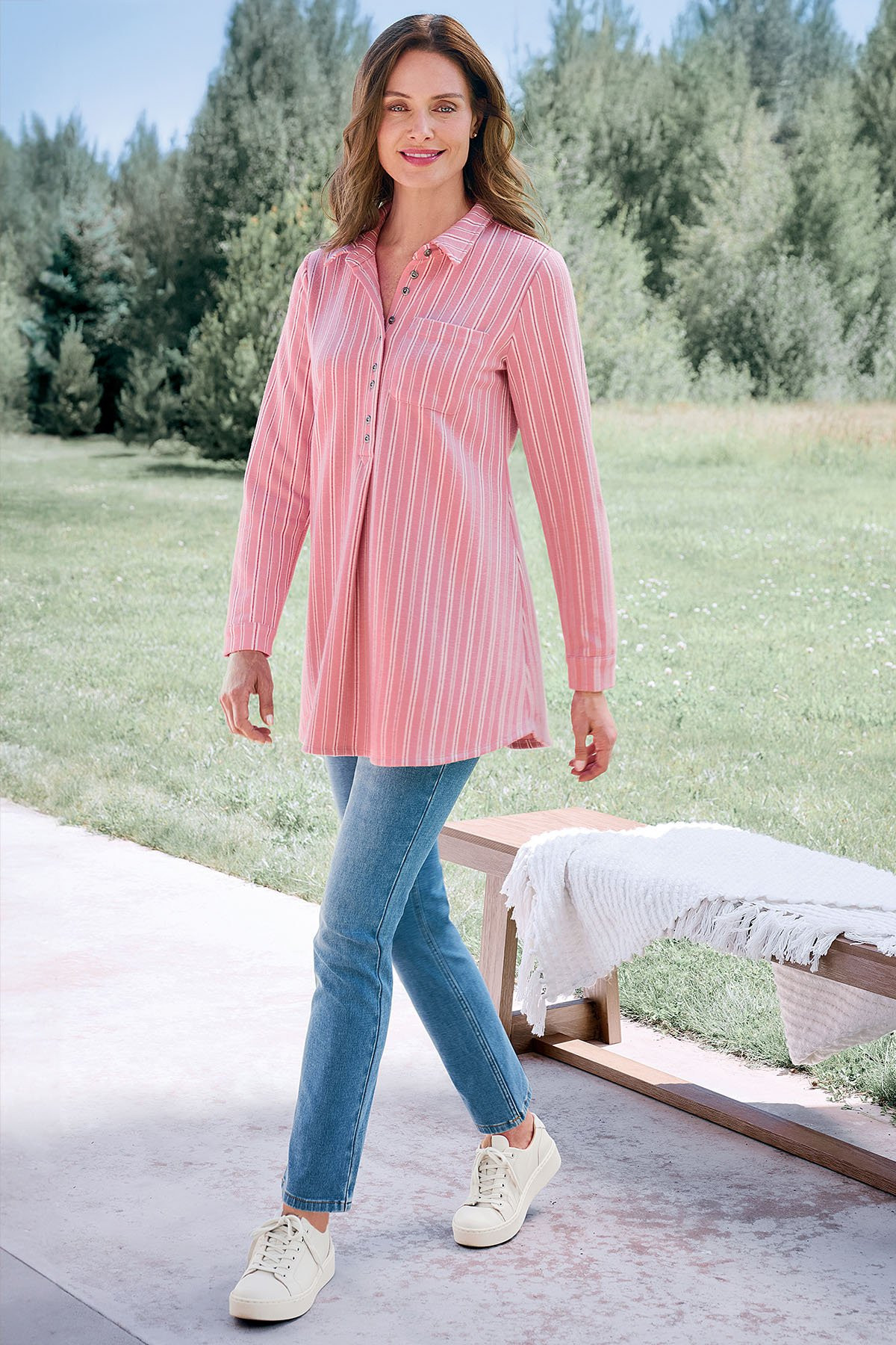 Ultimate Denim Pull-On Slim Leg Jeans | Soft Surroundings