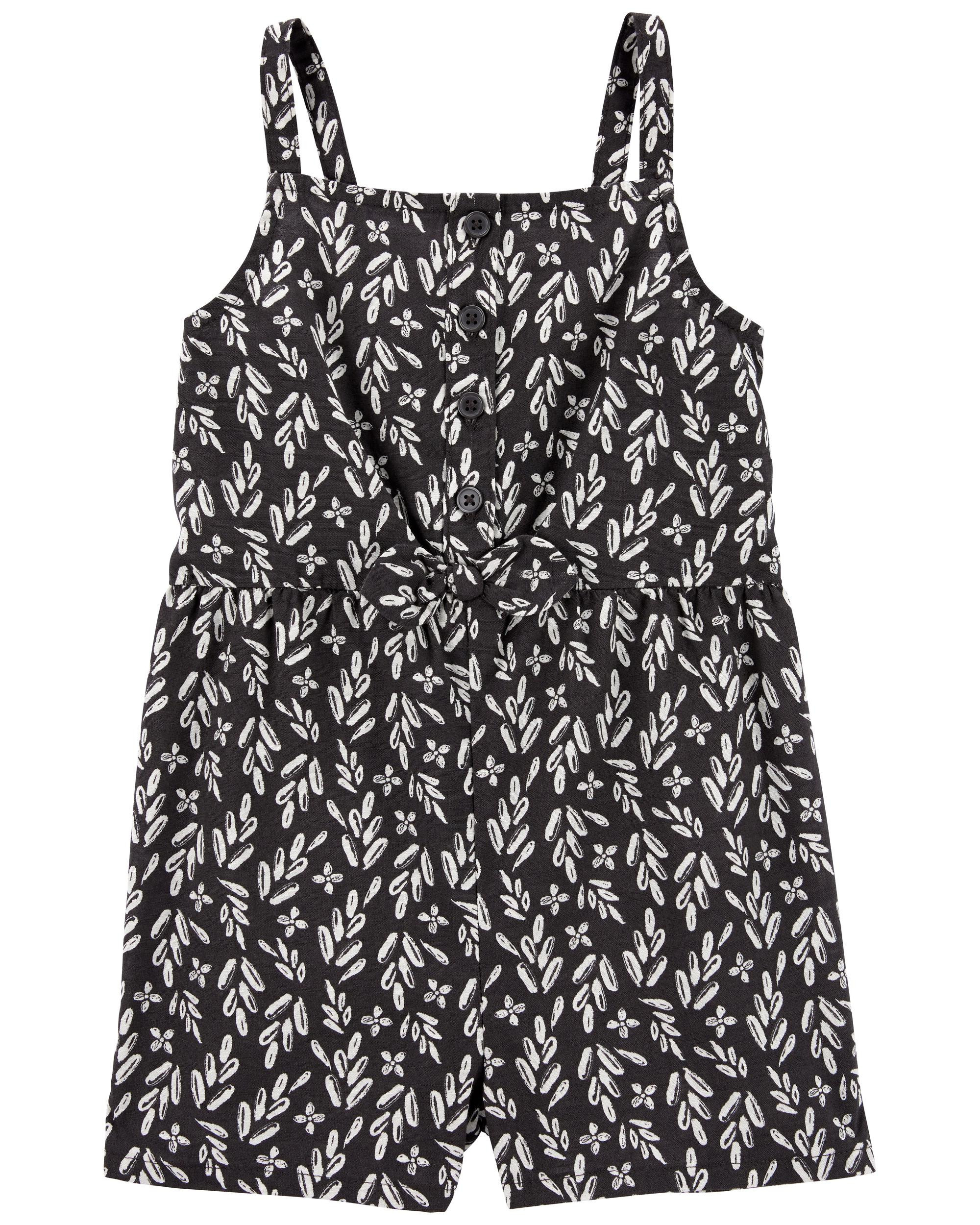 Toddler Floral Print Smocked Romper | Carter's