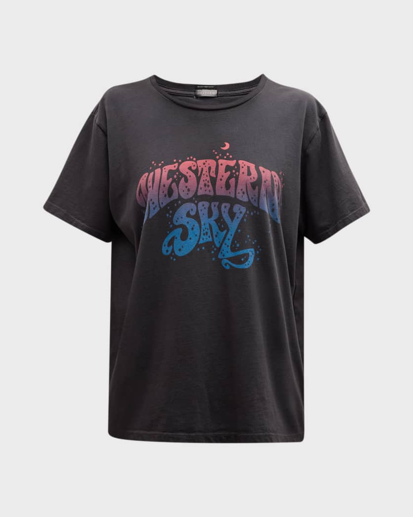 Bowie x MOTHER The Rowdy Crewneck Tee | Neiman Marcus