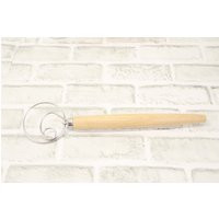 Stainless Steel Hook Bread Dough Mixer - 13"" Danish With Wooden Handle, Easter Present | Etsy (US)