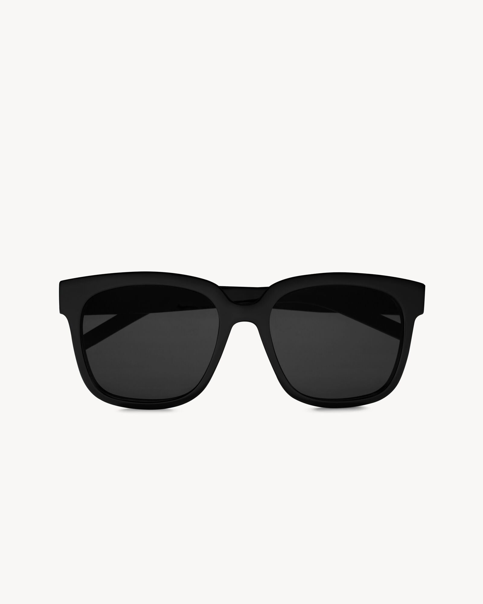 Sunglasses with thick frames featuring nylon lenses and acetate temples. | Saint Laurent Inc. (Global)