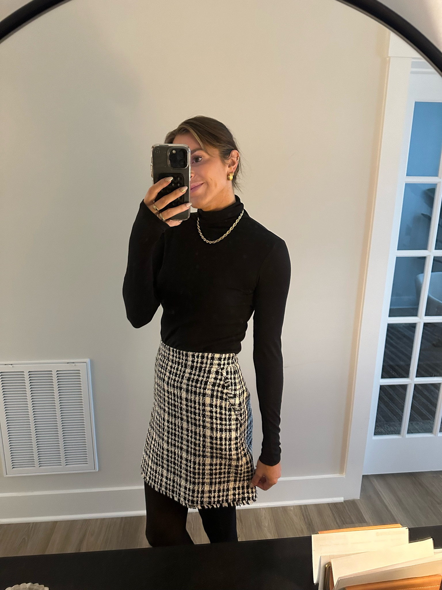 Code claire20 towards MMLF - small in turtleneck, size 2 in skirt (size down 1-2 sizes)

#LTKfindsunder100 #LTKSeasonal #LTKworkwear