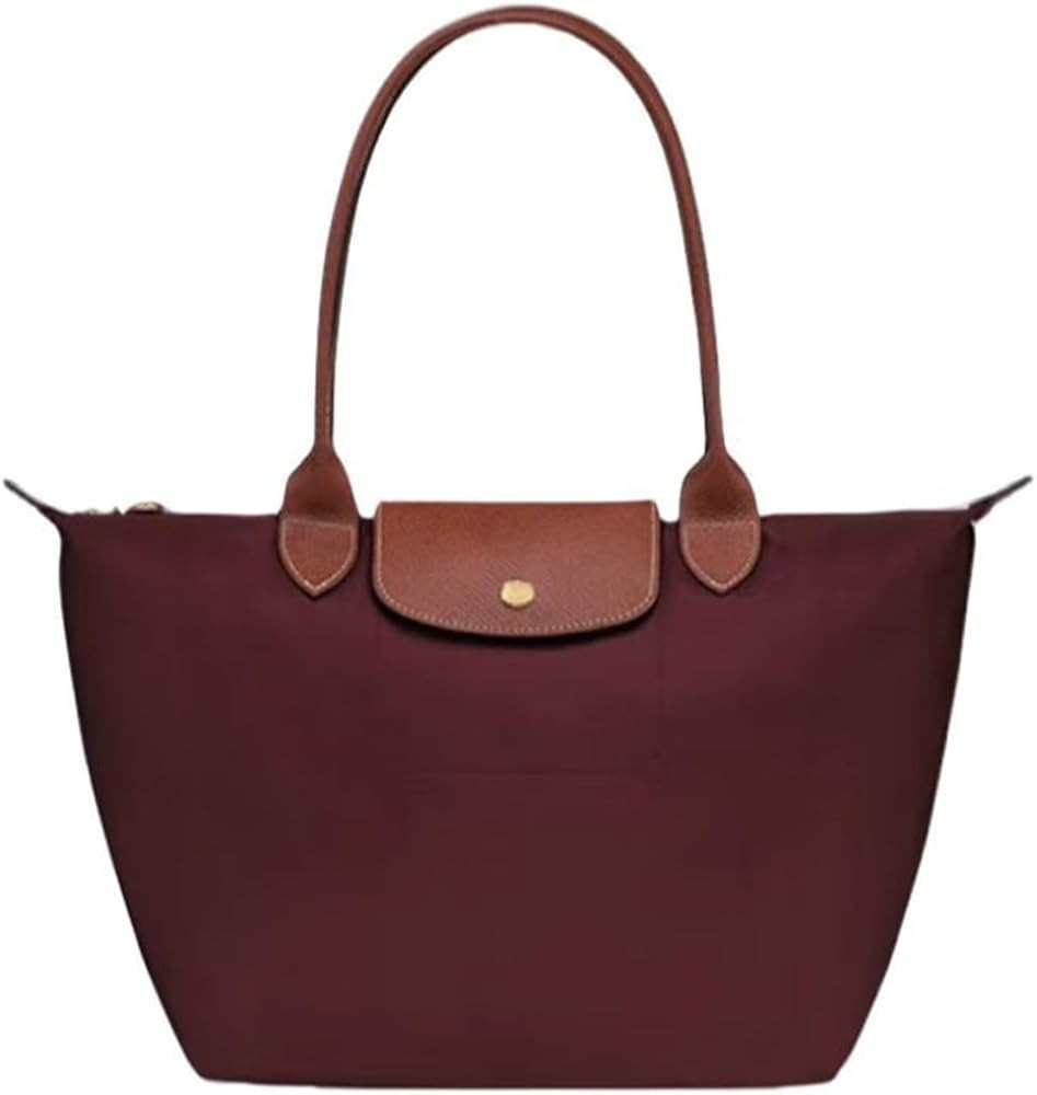 Women's Nylon Tote Bag, Large Capacity Waterproof Shoulder Bags, Spacious Handbag with Metal Zipp... | Amazon (US)