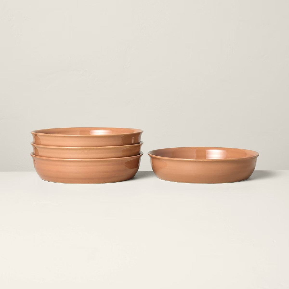 28oz Flared Brim Stoneware Pasta/Grain Bowl Rust - Hearth & Hand™ with Magnolia | Target