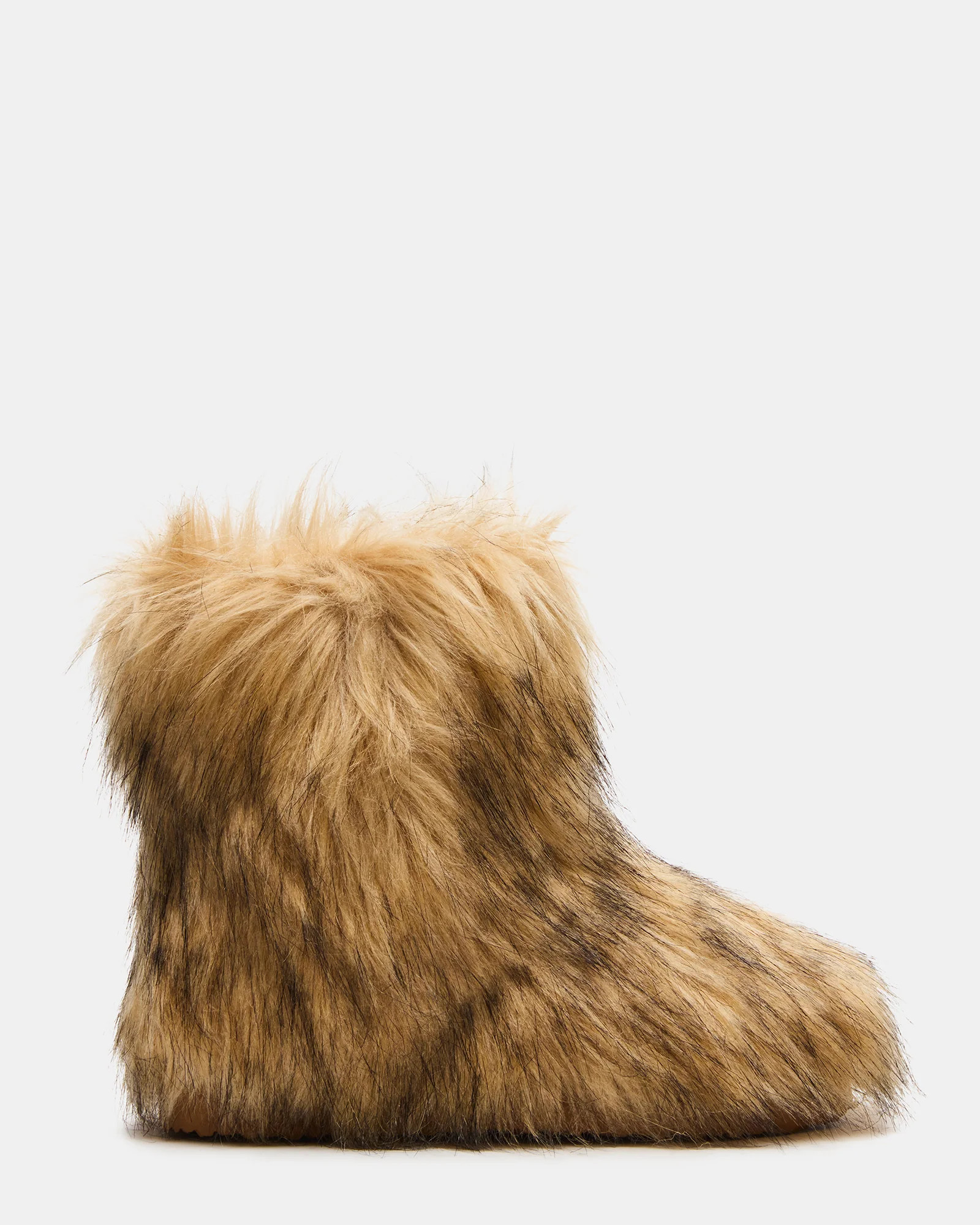 Kids' BEASTIE Tan Faux Fur Girls' Ankle Boot | Steve Madden (US)