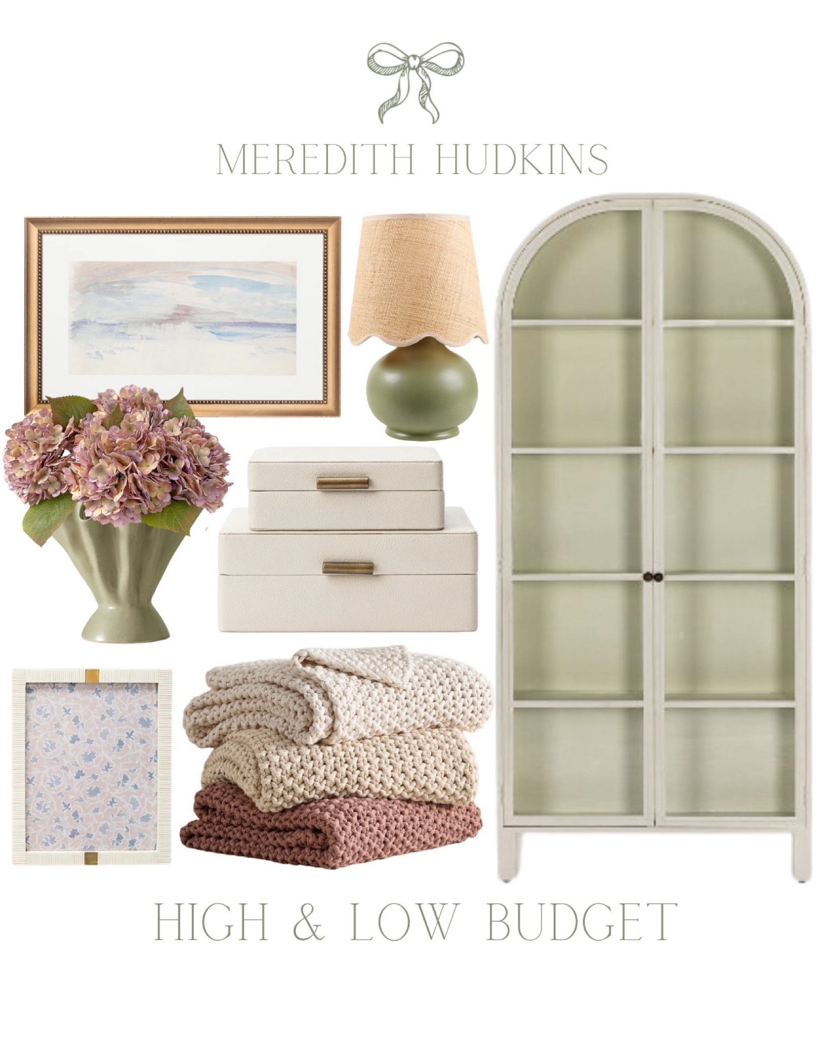 Amazon Amazon home pottery barn Wayfair Birch Lane designer look for less high-end look for less Meredith Hudkins preppy, classic home decor, traditional style, timeless, decor, table, lamp, picture frame, Anthropologie , artificial hydrangeas, dried greenery cabinet, McGee and Shay McGee vase, framed art, abstract, art, coastal art, living room bedroom, entryway, primary bedroom, nursery, green lamp 

#LTKHome #LTKSaleAlert #LTKFindsUnder100