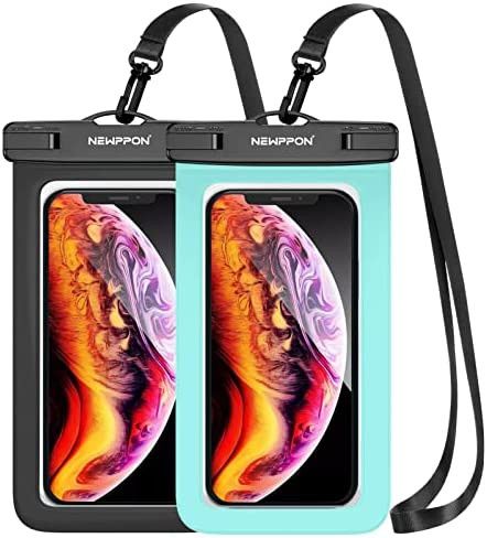 Newppon Waterproof Cell Phone Pouch :2 Pack Universal Water Proof Float Bag - Underwater Clear Ce... | Amazon (US)