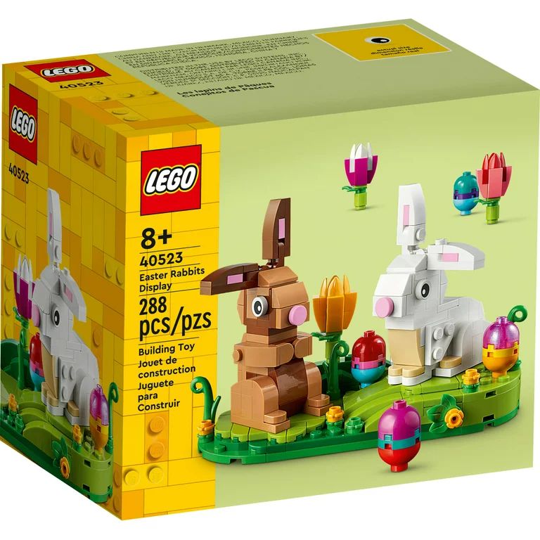 LEGO Easter Rabbits Display 40523 Building Toy Set, Includes Colorful Easter Eggs and Tulips, Eas... | Walmart (US)