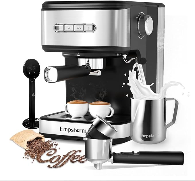 Espresso Machine 20 Bar, 2 in 1 Espresso Maker with Milk Frother Steam Wand for Latte and Cappucc... | Amazon (US)
