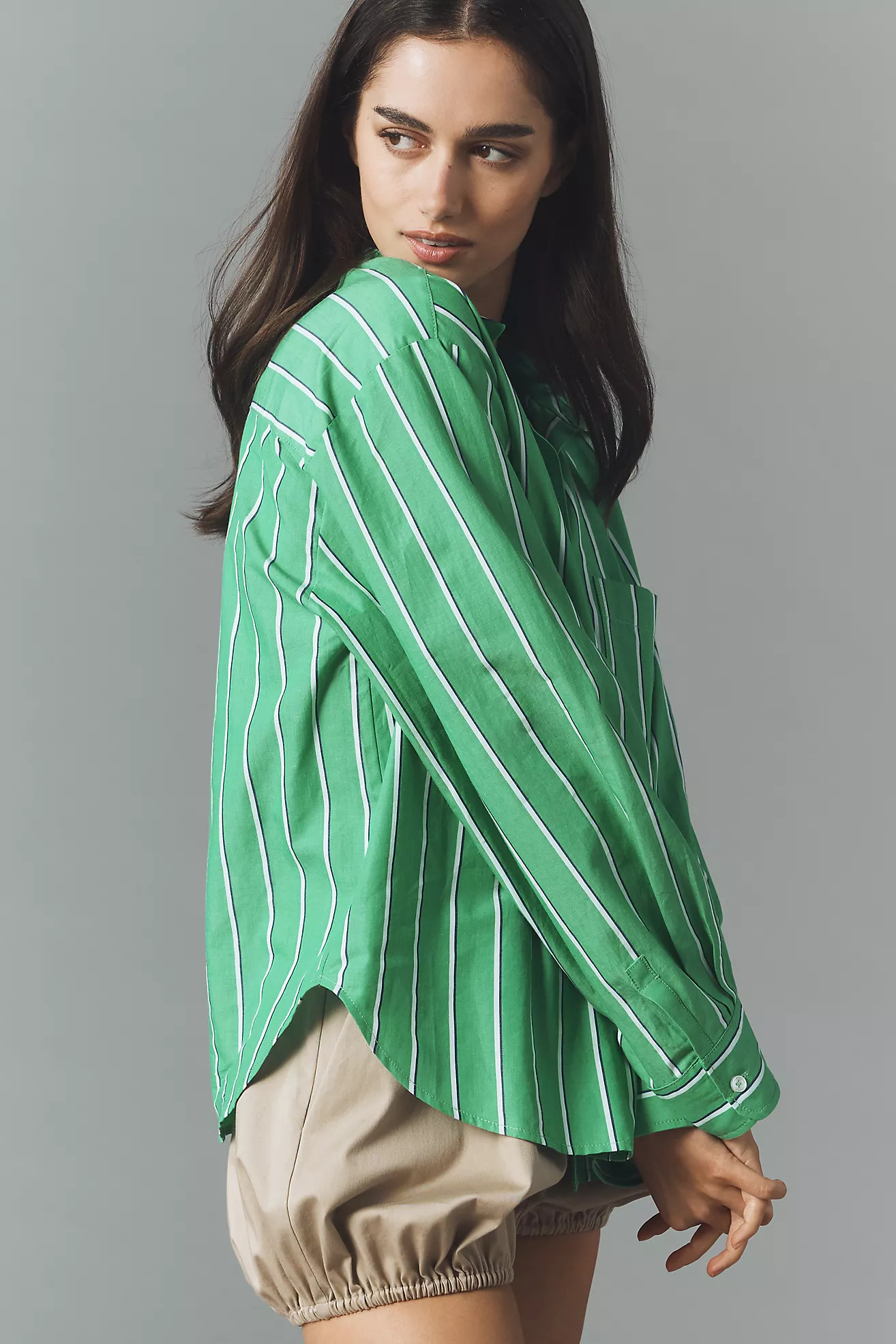The Shrunken Bennet Buttondown Shirt by Maeve | Anthropologie (US)