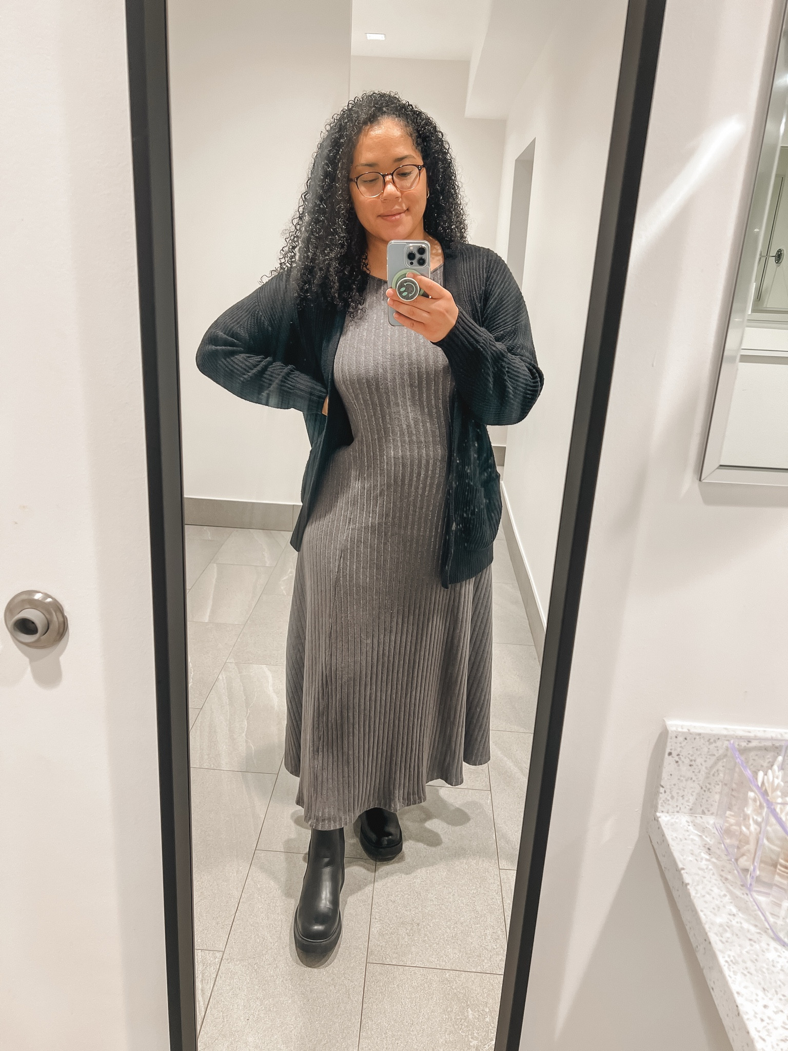 My Old Navy sweater dress is on sale for $16. It's soft and stretchy! 

#LTKWorkwear #LTKMidsize #LTKSaleAlert