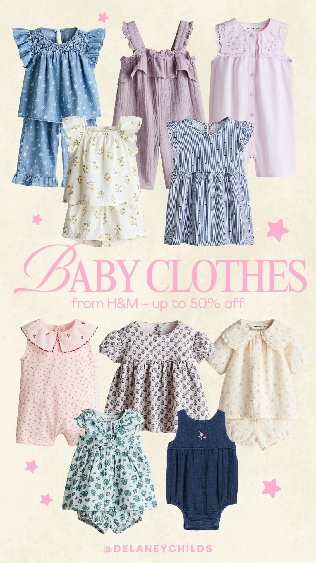 baby clothes up to 50% off from H&M 

 #LTKootd #LTKBaby