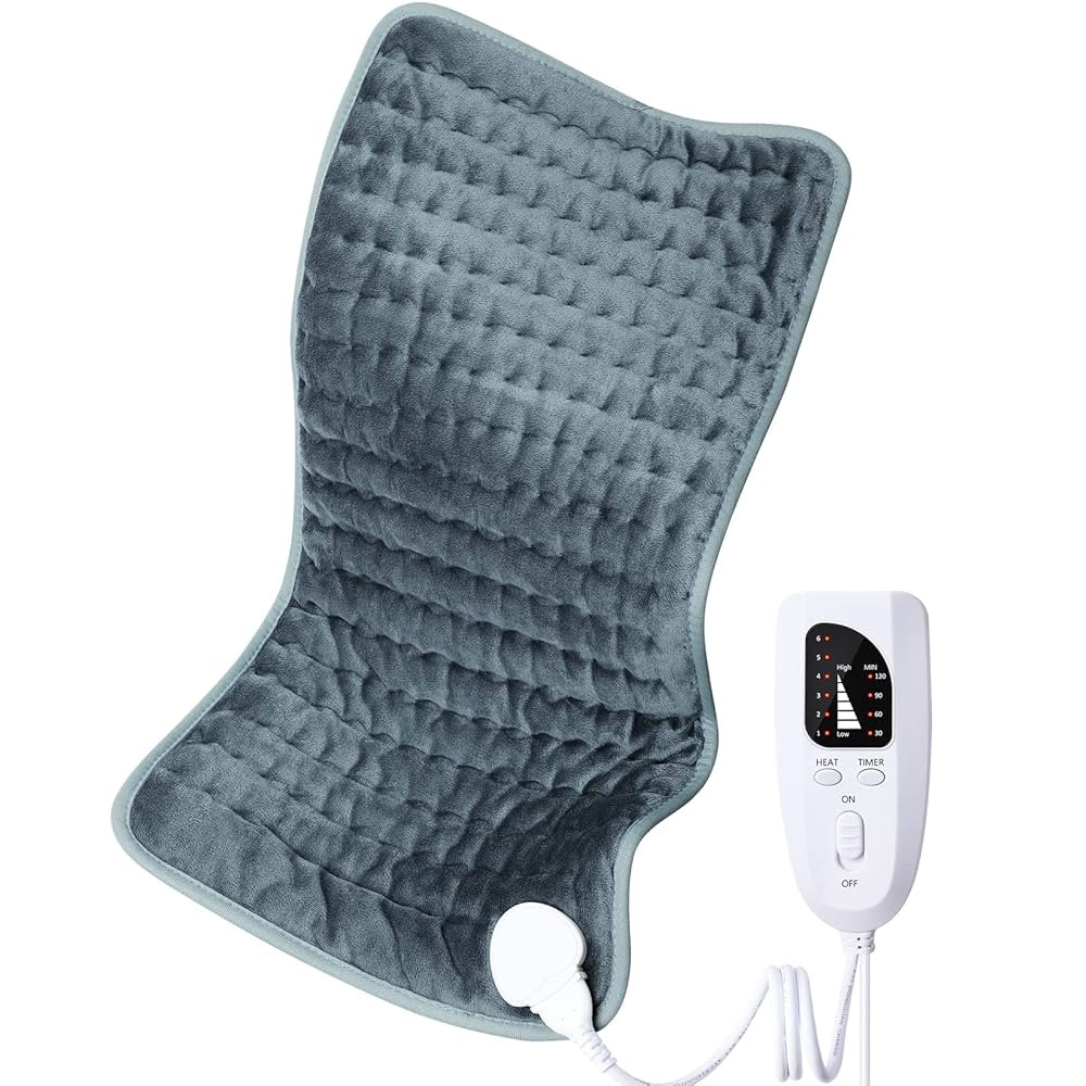 Electric Heating pad for Back/Shoulder/Neck/Knee/Leg Pain Relief, 6 Fast Heating Settings, Auto-O... | Amazon (US)