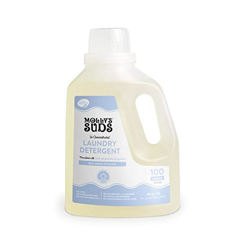 Molly's Suds Liquid Laundry Detergent | Natural Laundry Detergent Soap for Sensitive Skin | 2x Concentrated, High Efficiency (HE) | Ocean Mist - 100 Loads | Amazon (US)