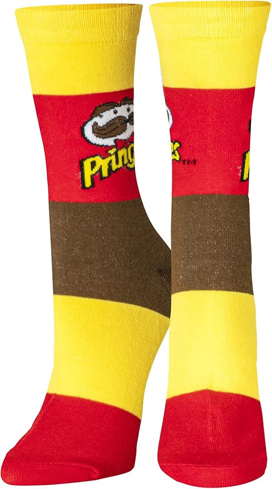Crazy Socks, Funny Pringles Graphic Print, Crew Length Socks | Amazon (US)