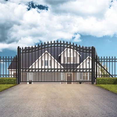 Steel Sliding Driveway Gate - LONDON Style | Wayfair North America