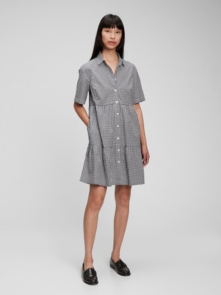 Tiered Mini Shirtdress | Gap (US)