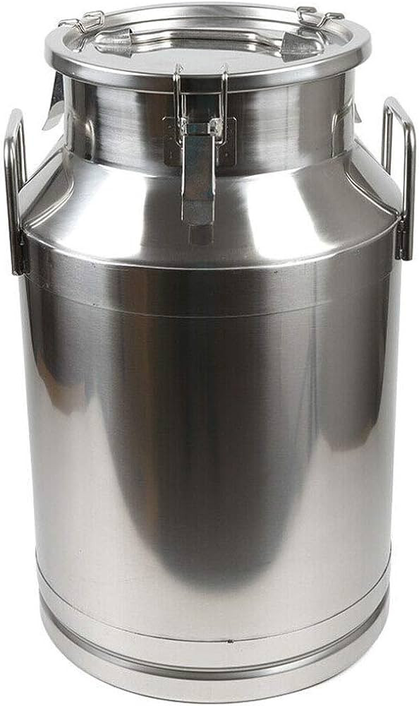 BoTaiDaHong 40L/10Gallon Stainless Steel Milk Can Wine Pail Water Bucket Oil Barrel Tea 340mm dia... | Amazon (US)