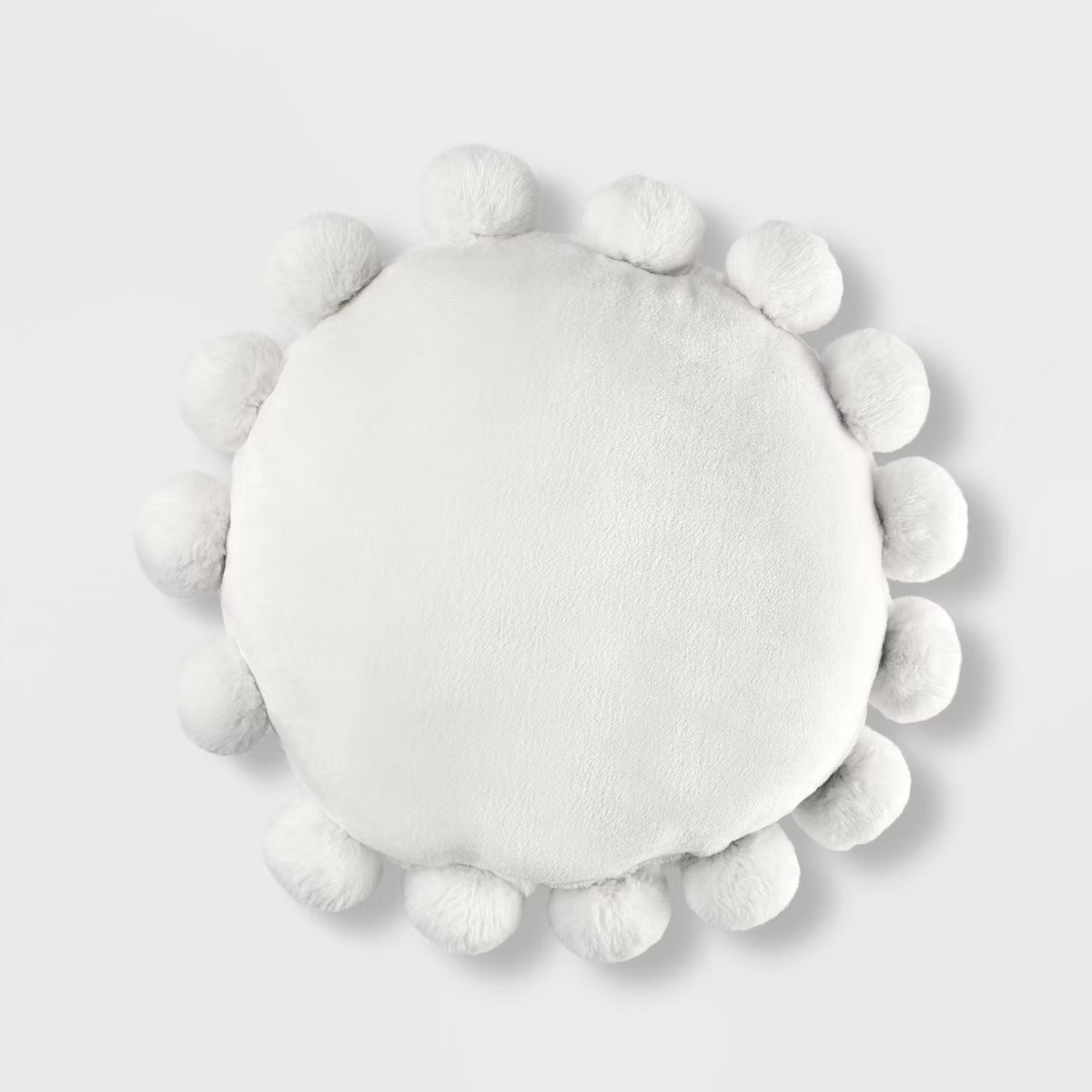 Round Plush Kids' Pillow with Poms-Poms - Pillowfort™ | Target