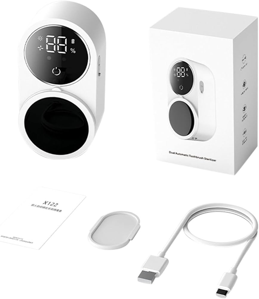 Toothbrush Sanitizer, Wall Mounted Toothbrush Sanitizer and Holder, Rechargeable Cordless Portabl... | Amazon (US)