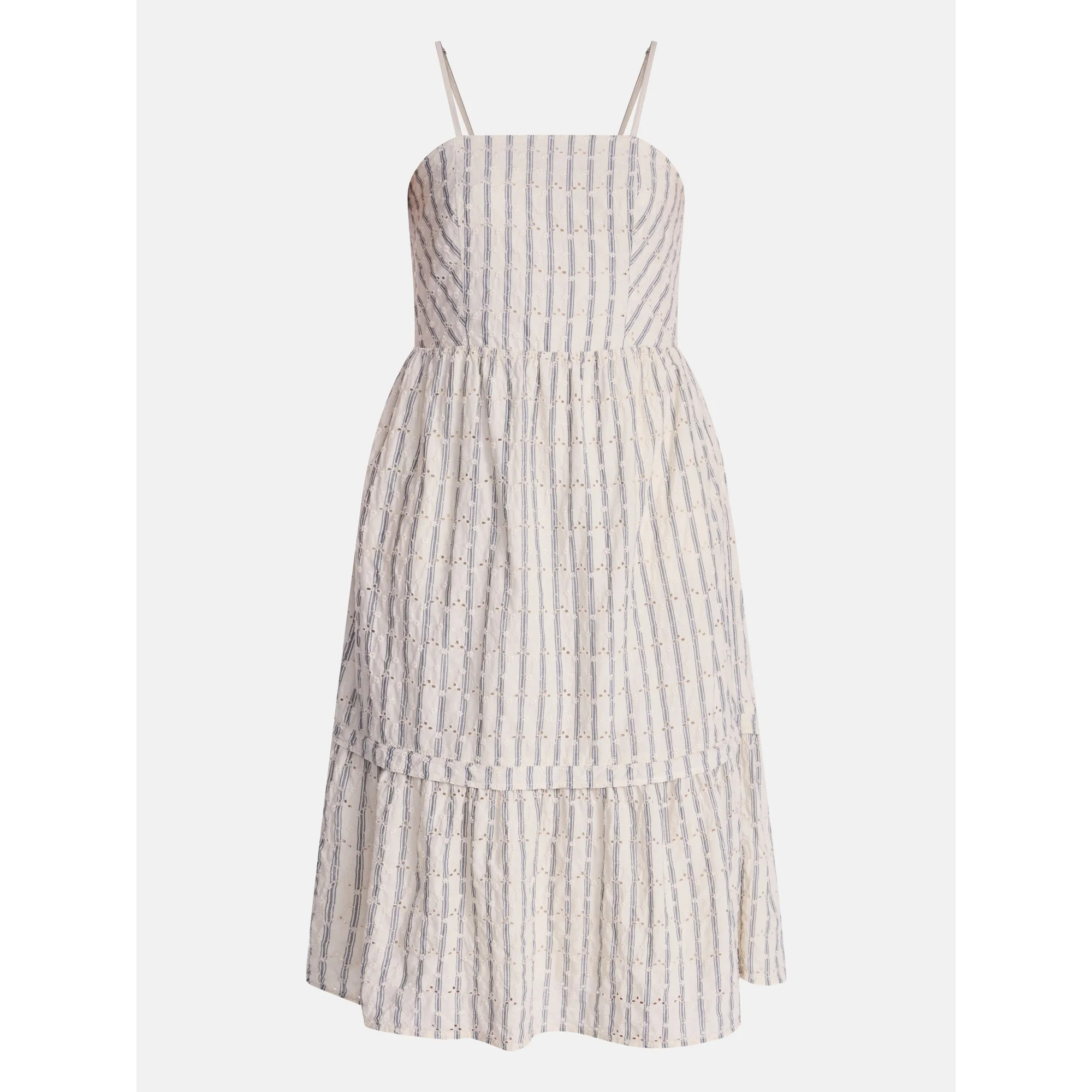 Time and Tru Women's Sleeveless Eyelet Cotton Midi Dress, Sizes XS-XXXL | Walmart (US)