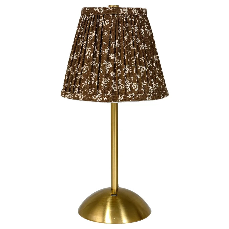 Home Decor Collection Sterling & Noble Home Brown Floral Rechargeable Table Lamp | Walmart (US)