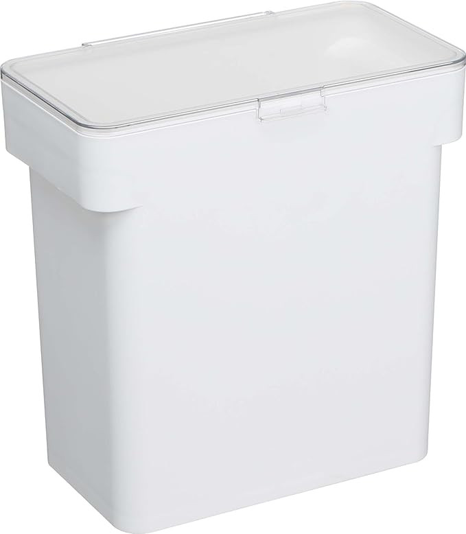 YAMAZAKI home Tower Airtight Food Container with Measuring Cup WH Space saving One Size White | Amazon (US)