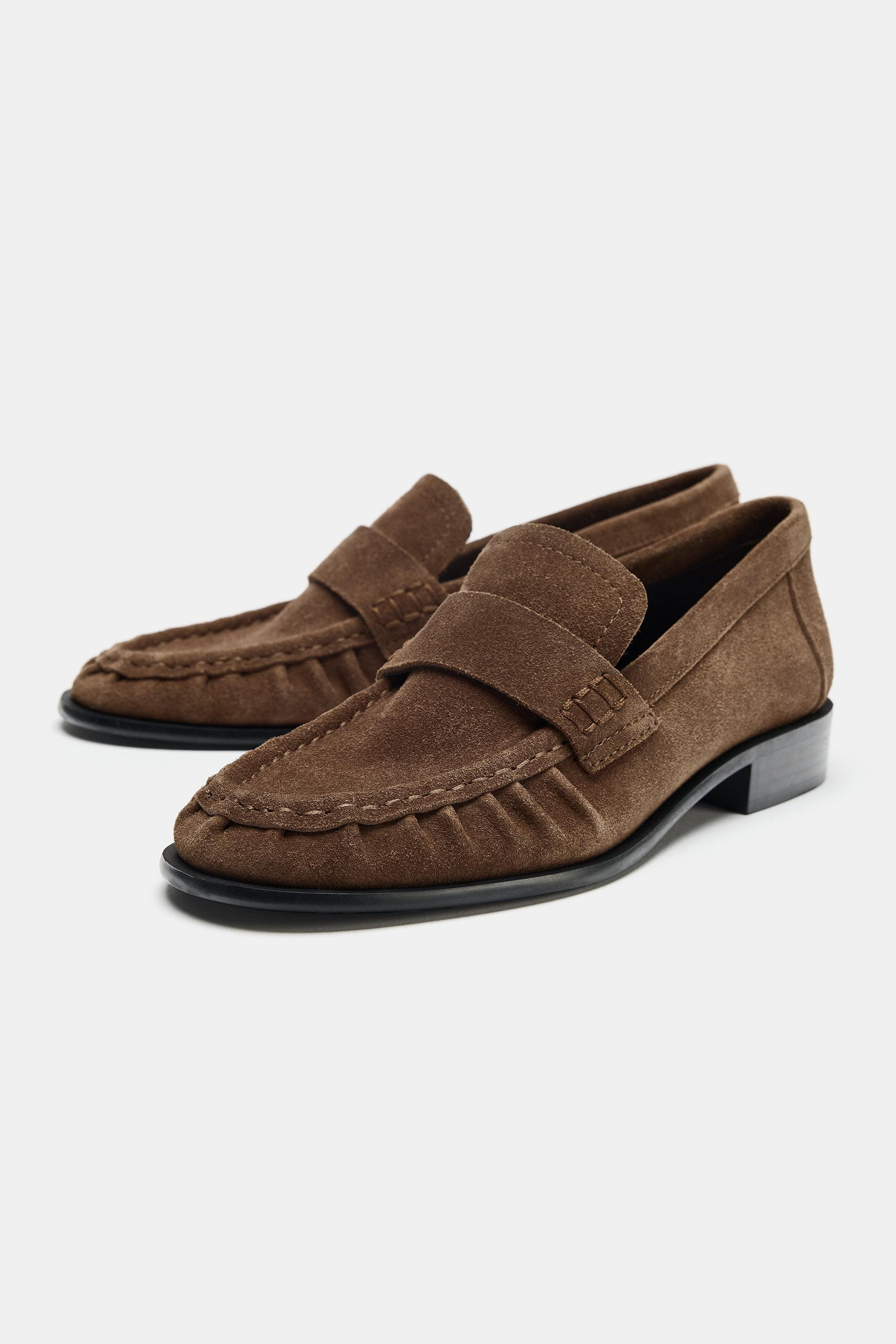 SUEDE LOAFERS | Zara Canada