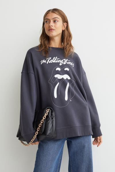 Printed Sweatshirt | H&M (US + CA)