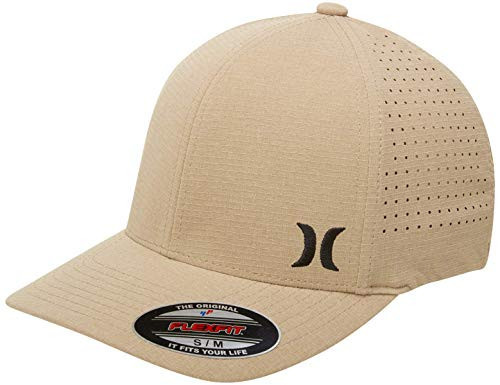 Hurley Men's Caps - Phantom Ripstop Curved Bill Baseball Hats for Men (S-XL), Size Large-X-Large, Khaki/Black | Amazon (US)