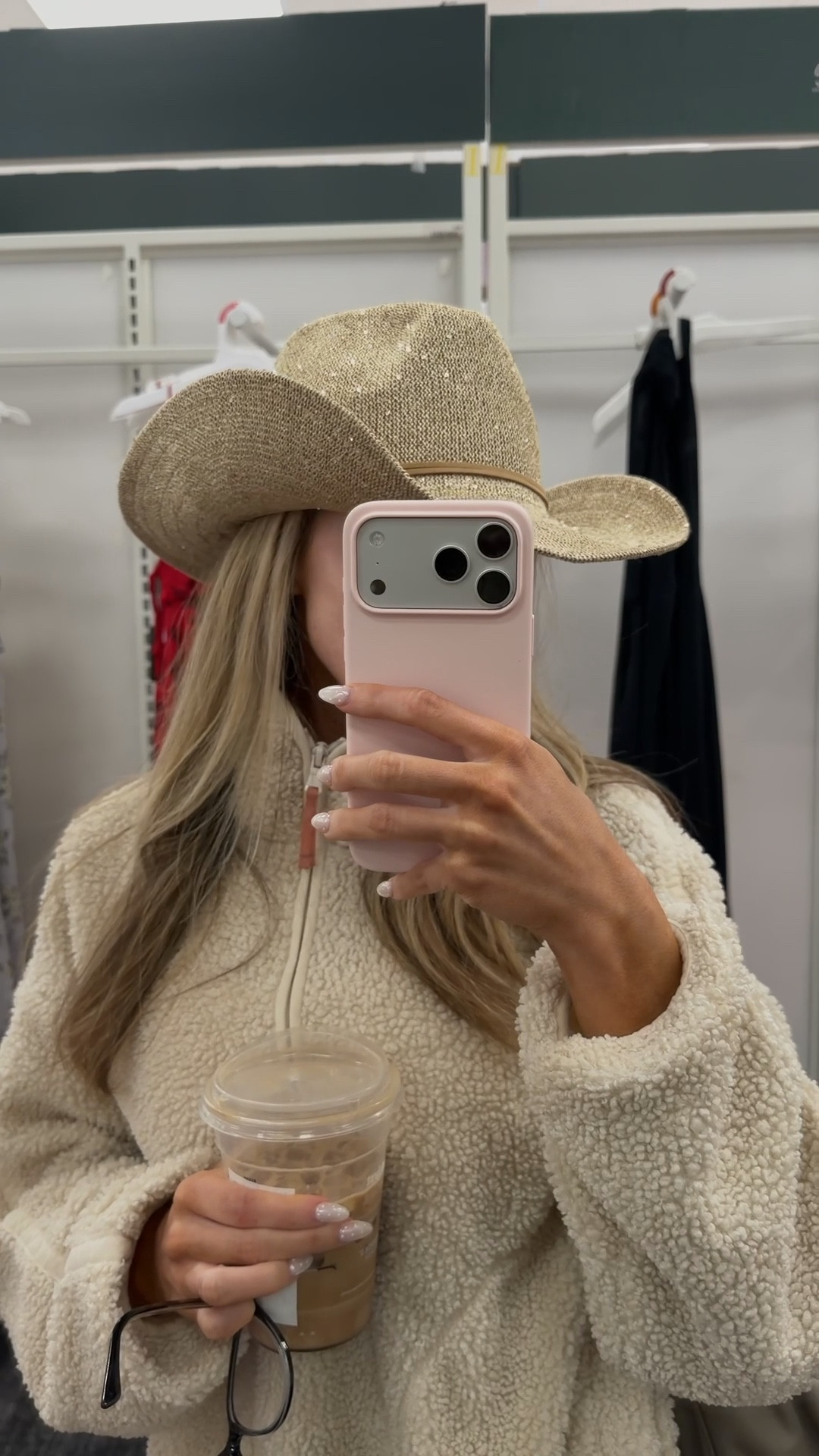 Sparkly cowgirl hat 🤠 ✨ #sparkly #target #cowgirlhat