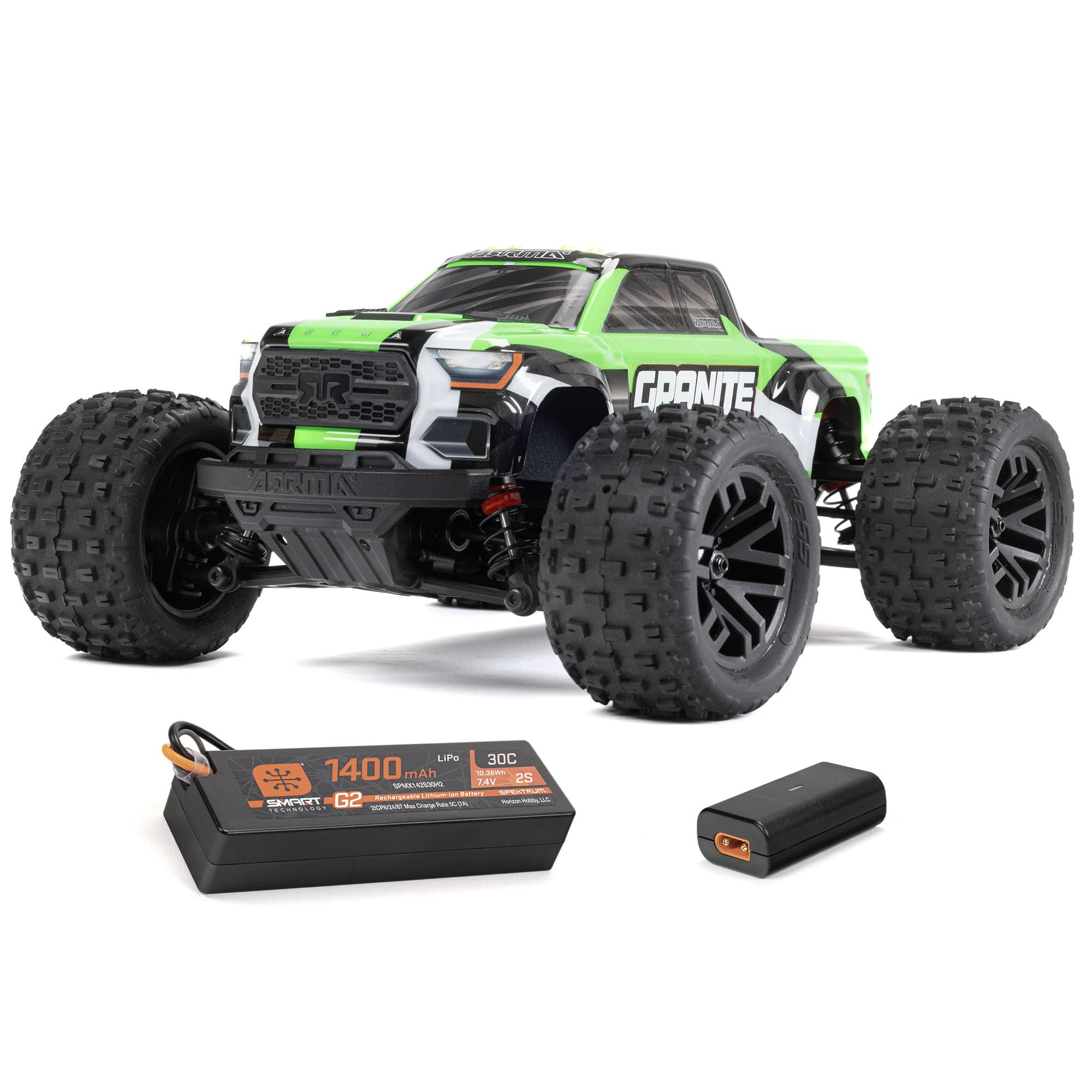 ARRMA RC Truck 1/18 Granite GROM MEGA 380 Brushed 4X4 Monster Truck RTR with Battery & Charger, G... | Amazon (US)