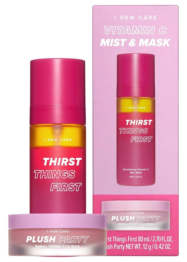 I DEW CARE Lip Mist Duo | Plush Party Lip Mask Thirst Things First Water-Oil Mist | I DEW CARE Li... | Amazon (US)