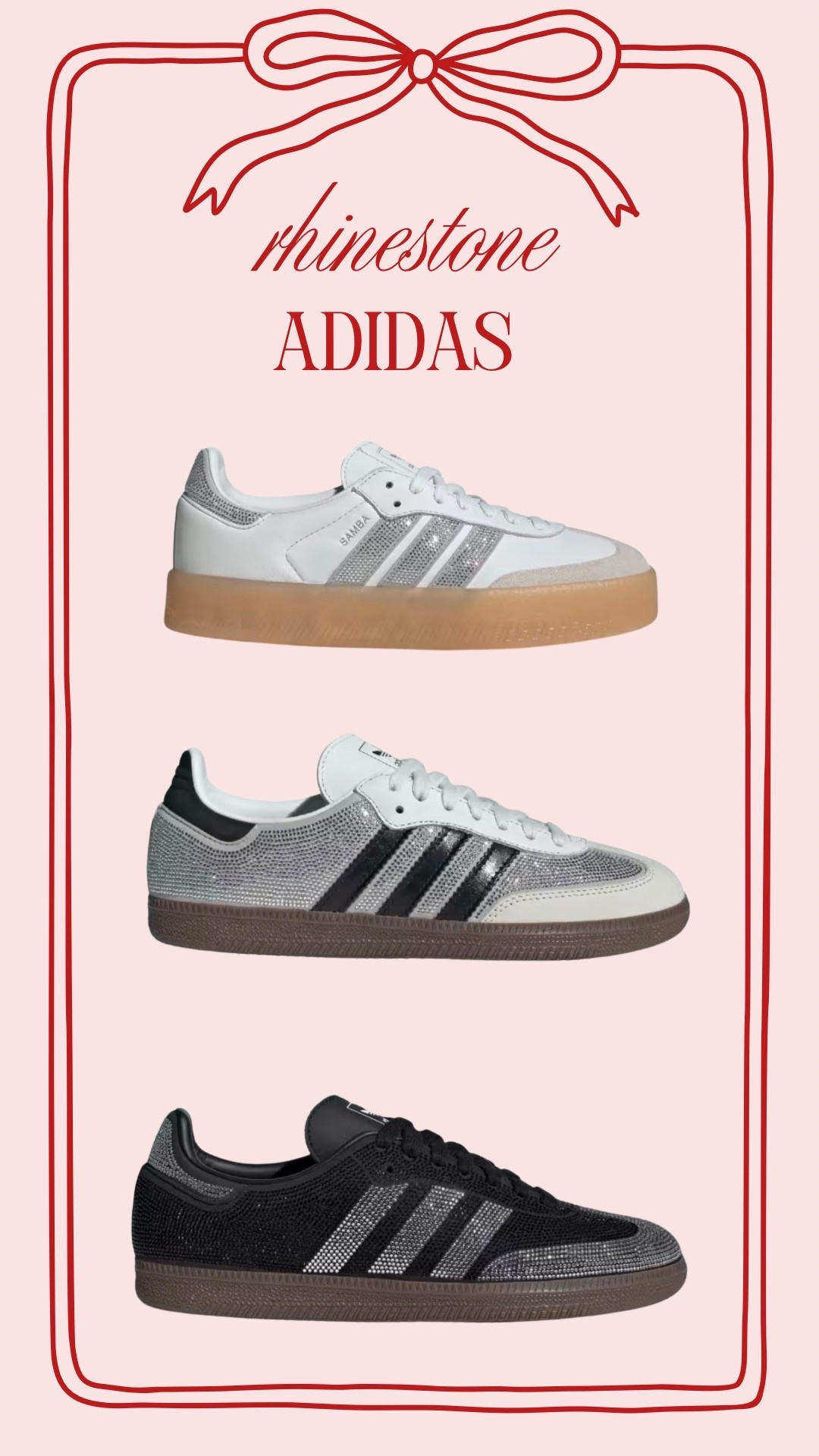 NEW Adidas rhinestone sneakers! 

#LTKHoliday #LTKGiftGuide #LTKSeasonal