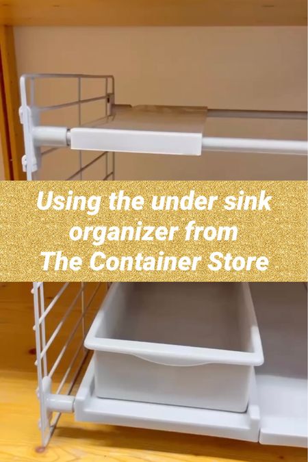 Using the under sink organizer from The Container Store 

#LTKfamily #LTKhome
