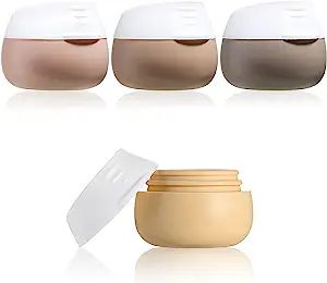 Gemice Travel Containers for Toiletries, Silicone Cream Jars, TSA Approved Travel Size Containers... | Amazon (US)