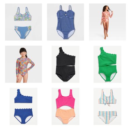 Girls swimsuits on sale. One piece, long sleeve and bikini! 

#LTKswim #LTKkids #LTKunder50