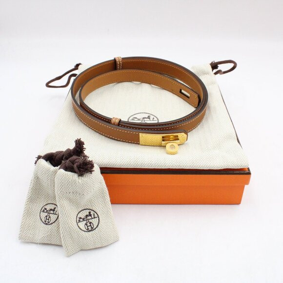 NIB Hermes Kelly 18 Slide Adjustable Belt in Beige with Gold-Plated Hardware OS | Poshmark