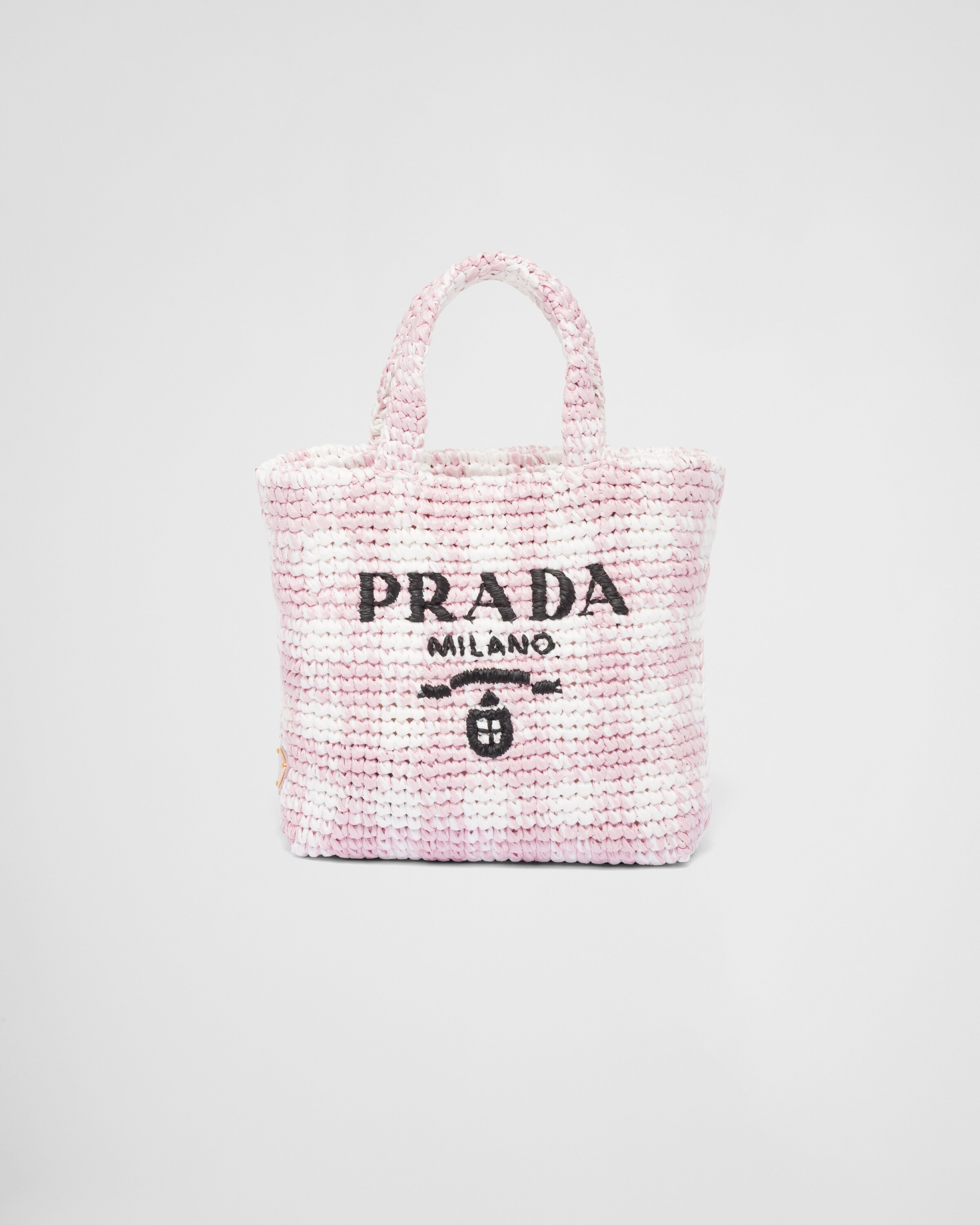 Small raffia tote bag | Prada Spa US