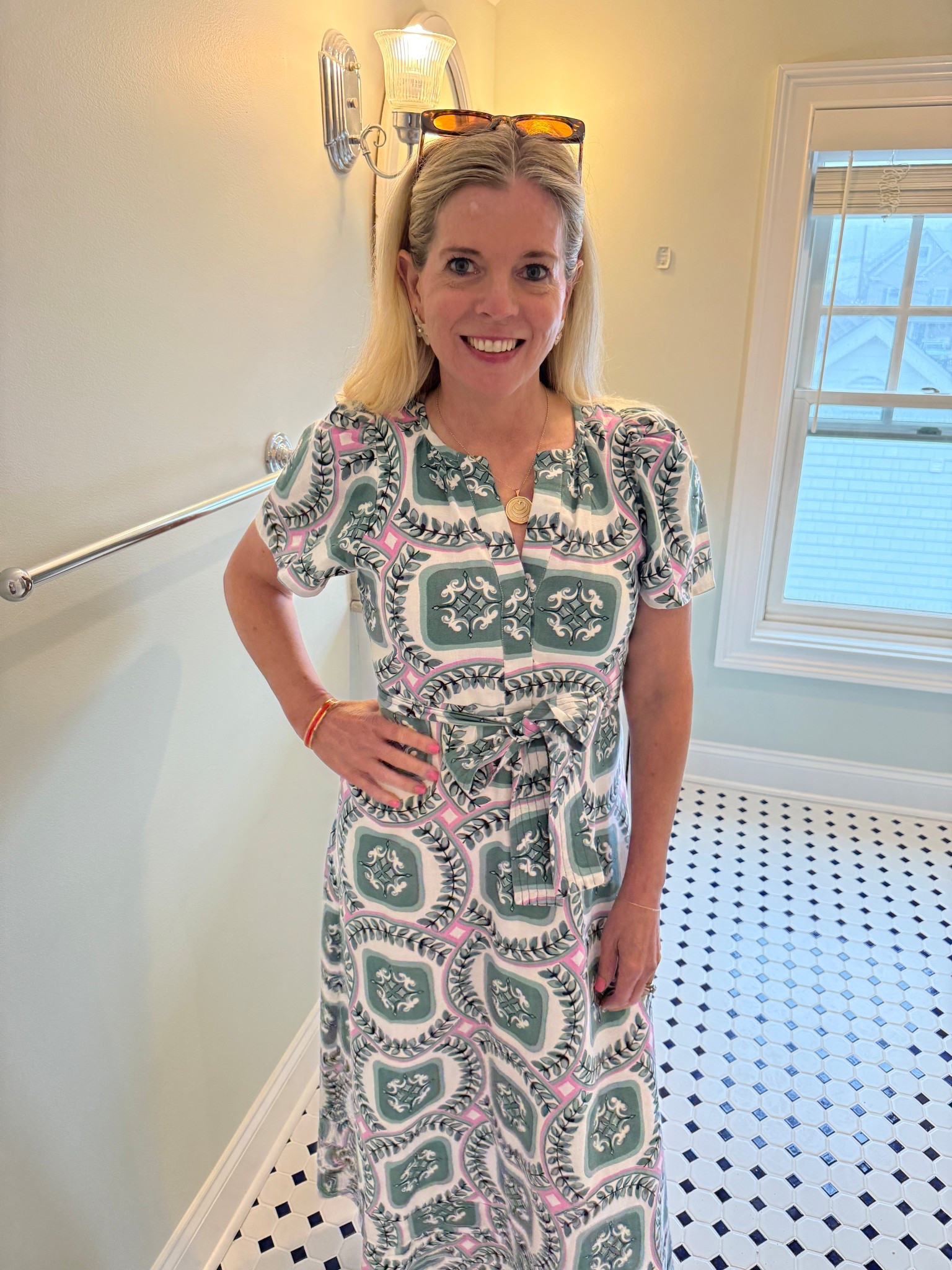 The perfect dress for all your spring and summer events - from showers to graduation parties and everything in between! I love this dress - the fabric, the print, the fit - it's beautiful! 💚🩷

#LTKOver40 #LTKTravel #LTKSeasonal