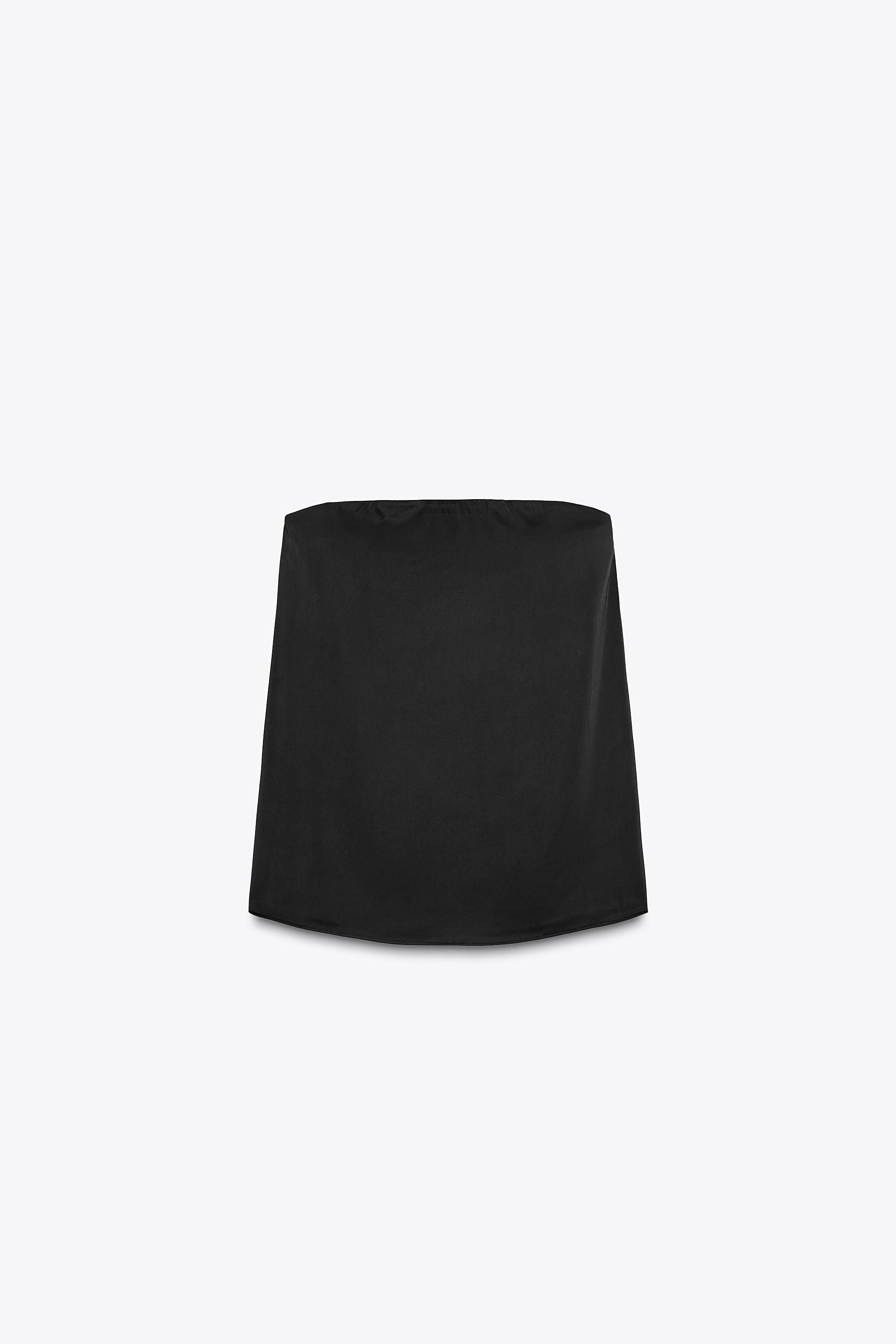 SATIN EFFECT TUBE TOP | Zara Canada