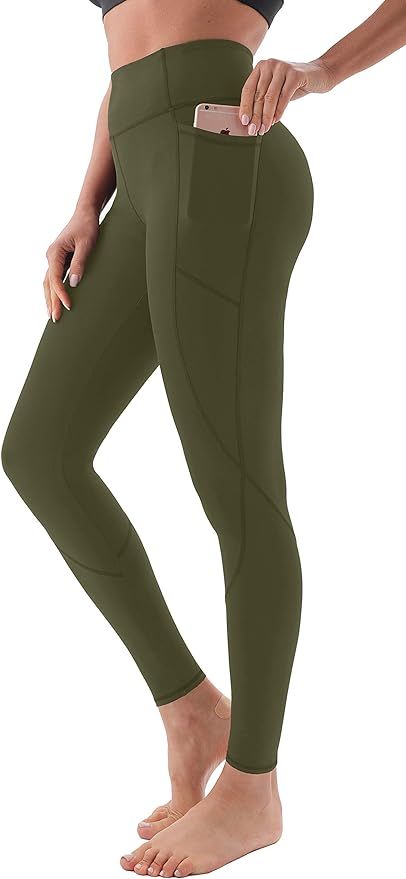 Persit Women's Premium Yoga Pants with Pockets, Non See-Through Tummy Control 4 Way Stretch High ... | Amazon (US)