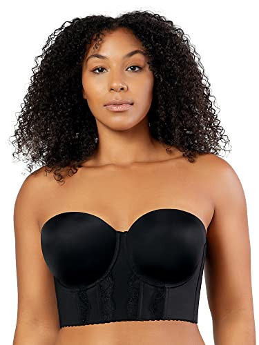 PARFAIT Elissa P50116 Women's Full Bust and Full Figure Strapless Longline Bra-Black-32D | Amazon (US)