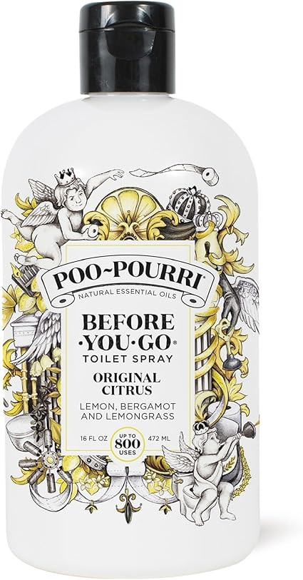 Poo-Pourri Before-You-Go Toilet Spray, Original Citrus, Refill Bottle 16 Fl Oz - Lemon, Bergamot ... | Amazon (US)