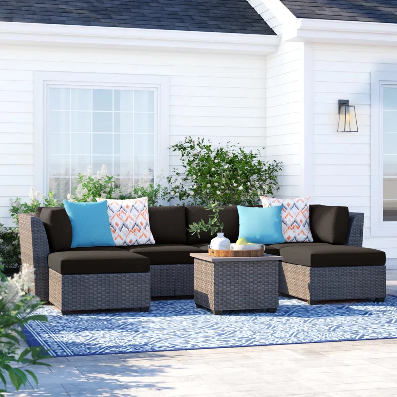 Tegan 7 Piece Sectional Seating Group with Cushions | Wayfair North America