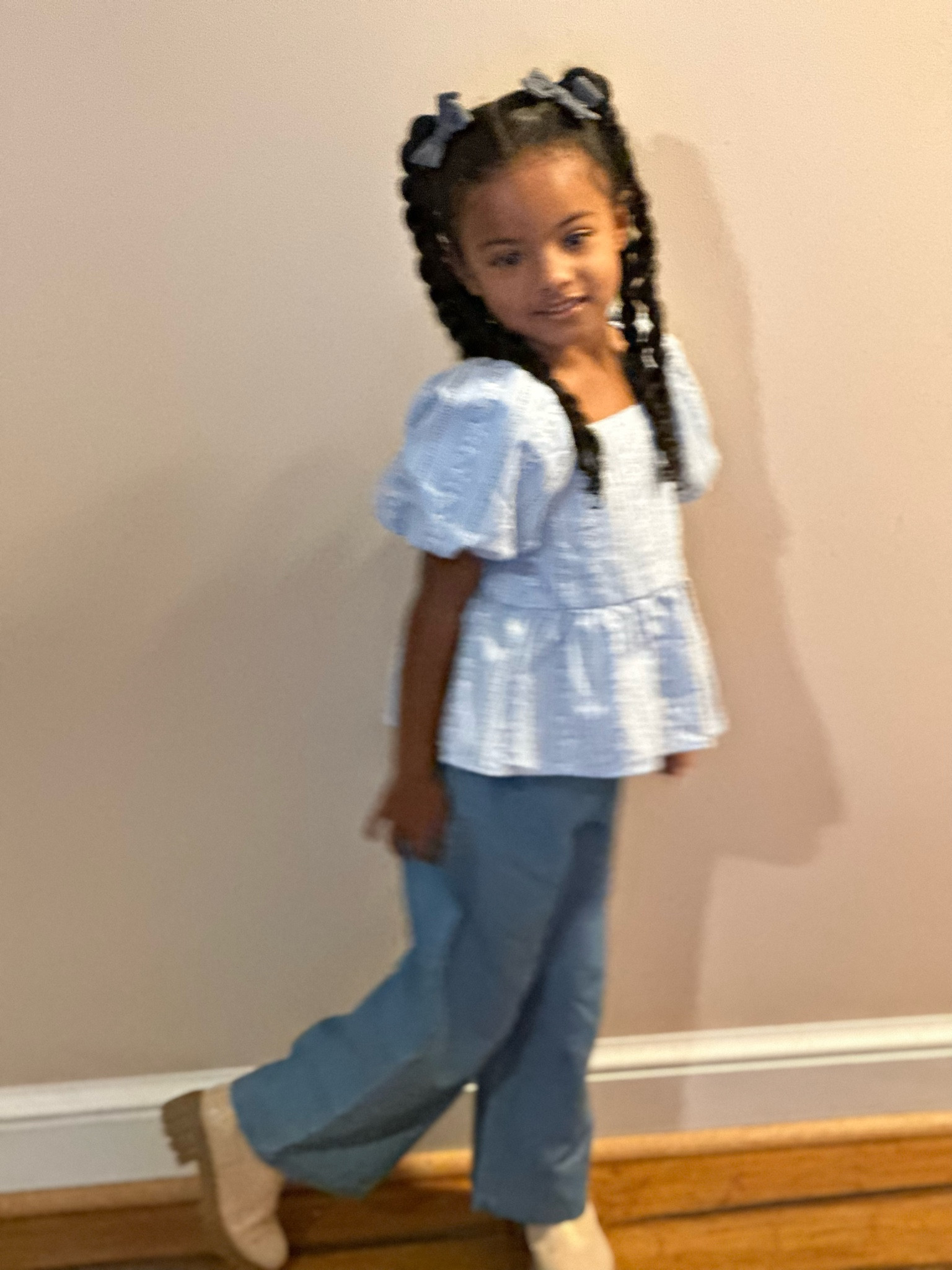 Cute Girls Outfit, wide leg jeans

#LTKkids