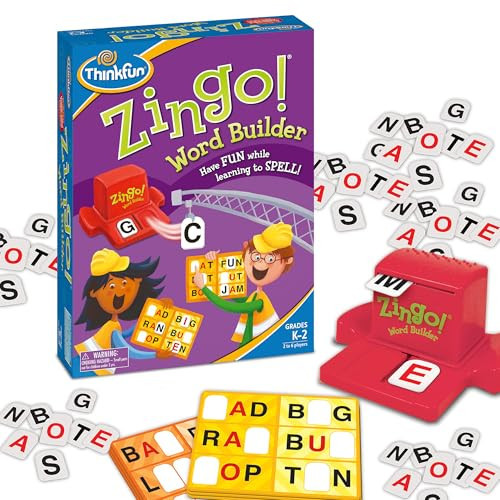 ThinkFun 7706-T Zingo Word Builder Early Reading Game - Award Winning Game for Pre-Readers and Early Readers | Amazon (US)