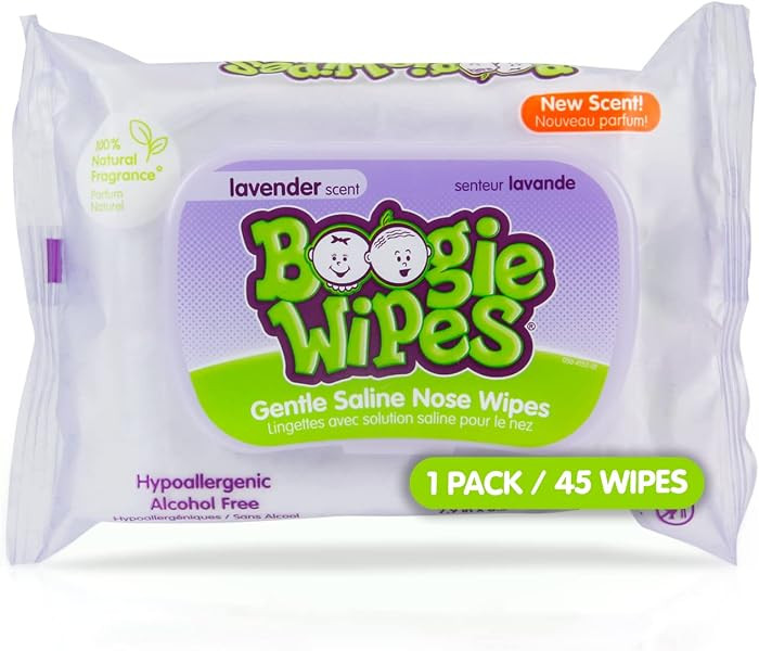 Saline Nose Wipes by Boogie, for Baby & Kids, Face, Hand & Body, FSA/HSA Eligible, Made with Vita... | Amazon (US)