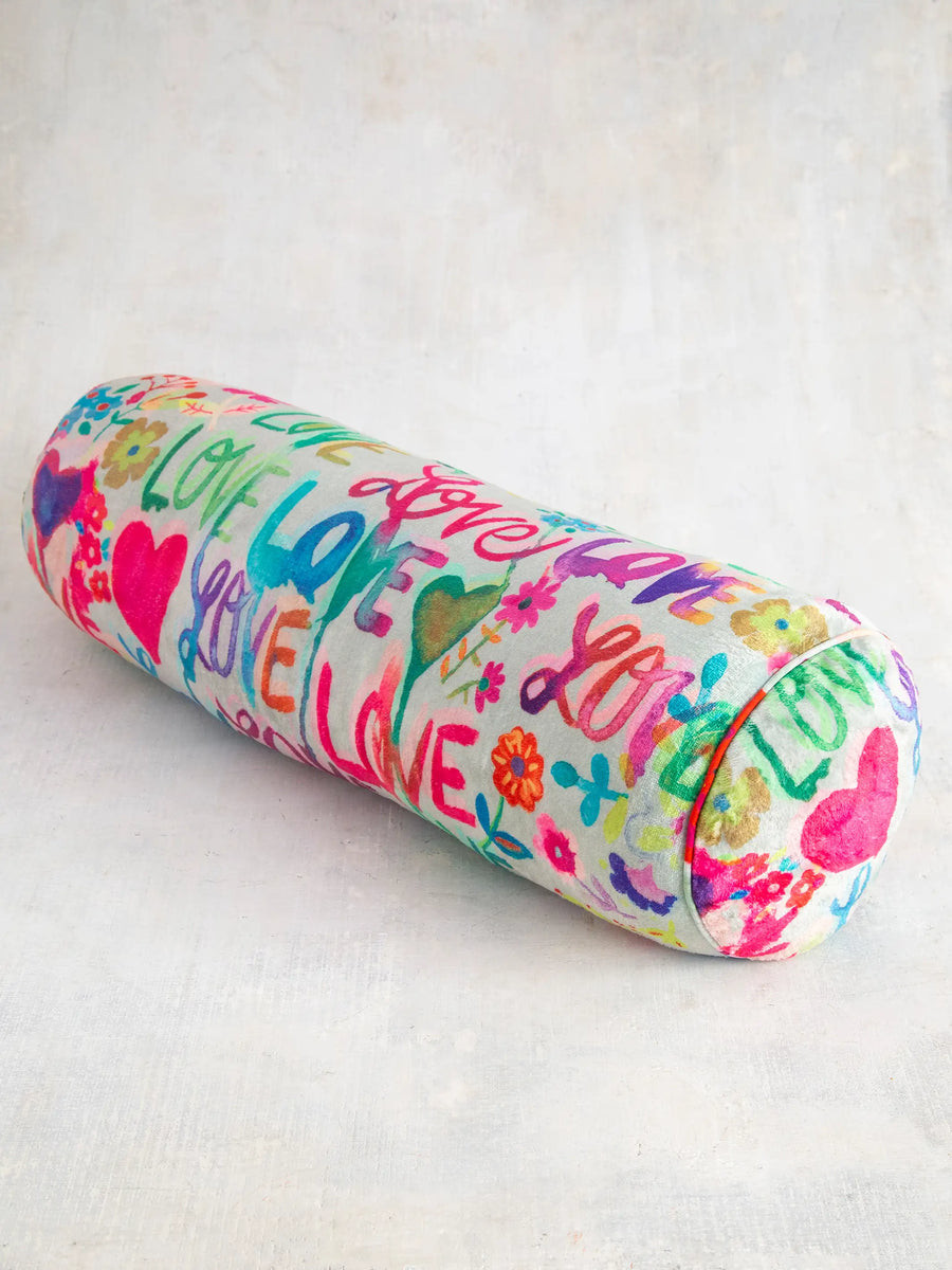 Cozy Bolster Pillow - Love | Natural Life