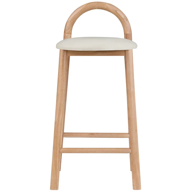 Bartolomea Upholstered 27'' Counter Stool with Solid Wood Frame | Wayfair North America